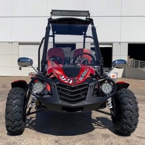 Trailmaster Ultra Blazer 200EX EFI Go-Kart, 168.9cc Engine, 4-Stroke Single Cylinder, Air Cooled, Light Bar, Windshield, Fuel Injected For Sale - Image 2