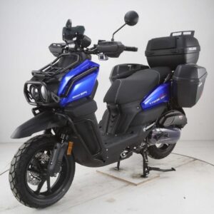 Vitacci Tank 200 EFI Deluxe Scooter, 13” Wheels, Side Luggage Carriers, 4-Stroke Air-Cooled Engine (GY6) For Sale - Image 4